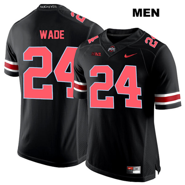 Ohio State Buckeyes Men's Shaun Wade #24 Red Number Black Authentic Nike College NCAA Stitched Football Jersey HU19E24EM